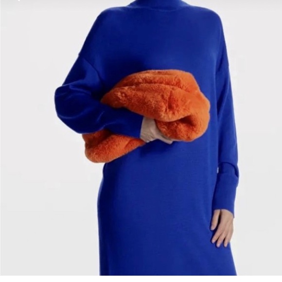 COS Cobalt Blue Knit Dress - Picture 1 of 8